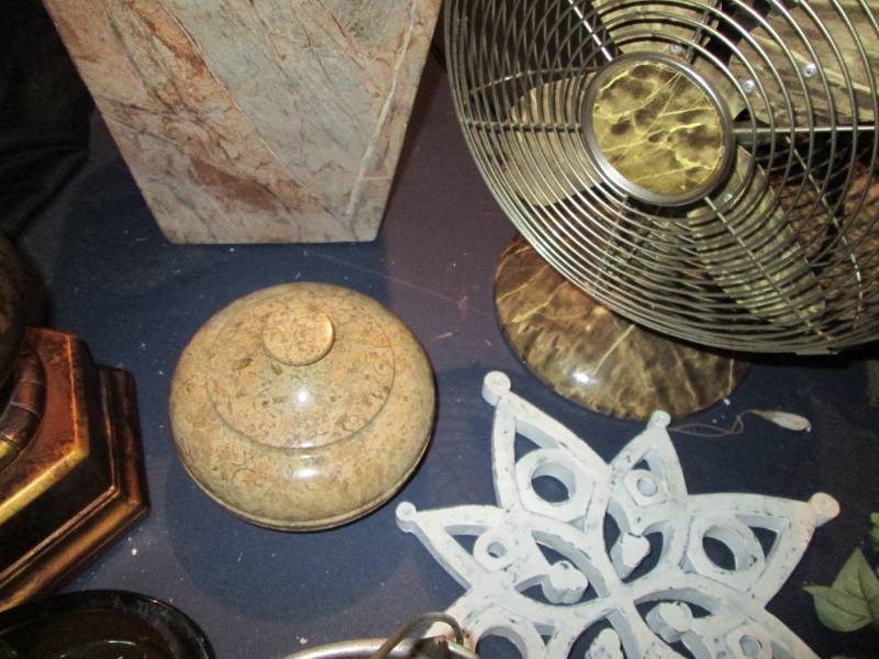 Metal, wood and Ceramic wall and table decor