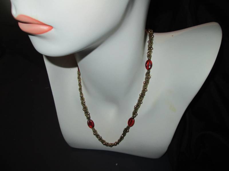 Very Vintage Mannequin Head and costume style neck piece
