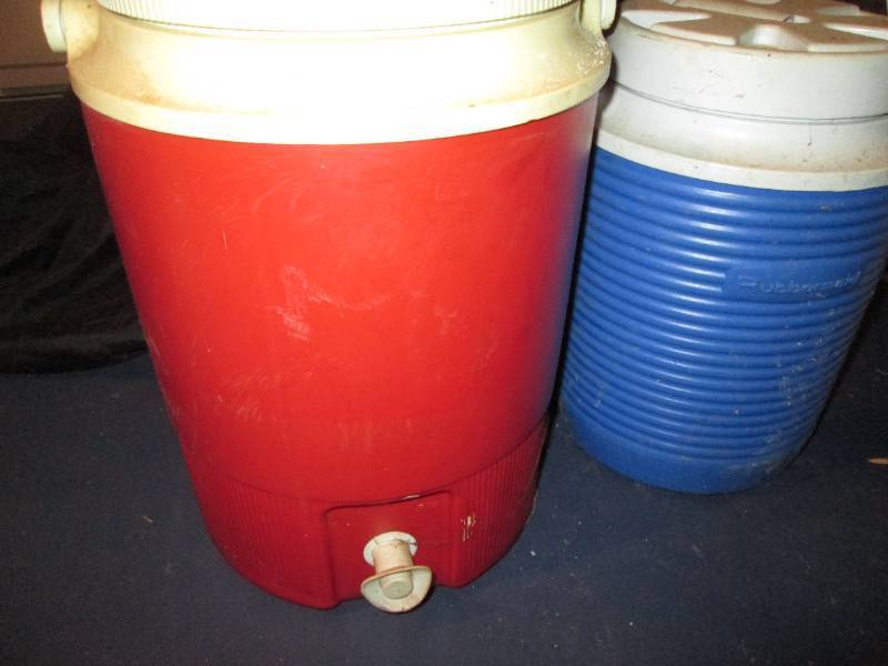 Lot of two Vintage Top handle Insulated Beverage Coolers