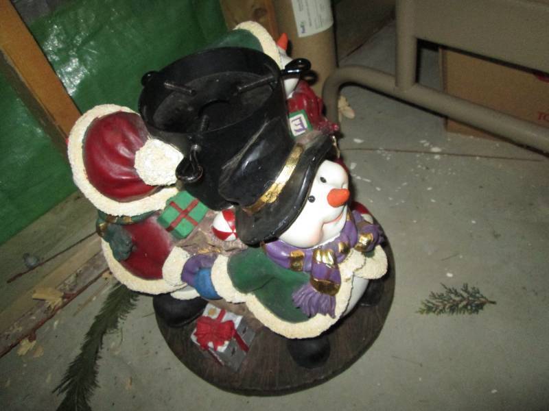 Crafted for Christmas poly-resin Snowman styled Tree stand