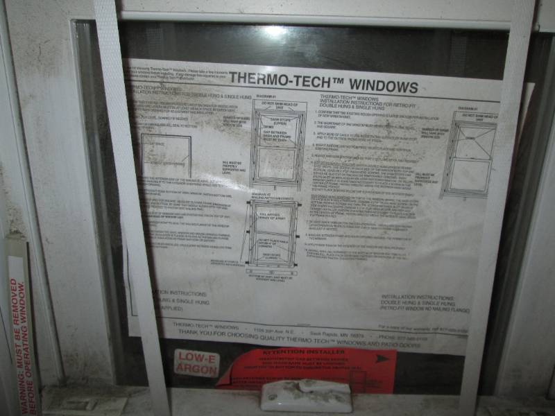 White Double Hung 2034 Thermo-Tech window (never installed)