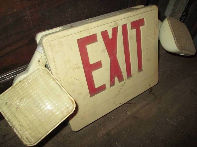 Emergency Exit ceiling mounting EXIT sign