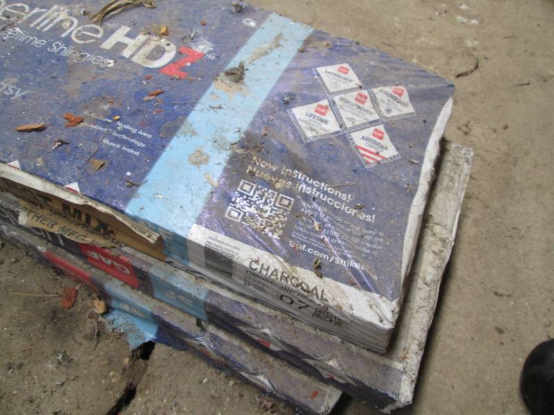 (3) New bundles plus (1) open bundle of Charcoal Timberline roofing shingles