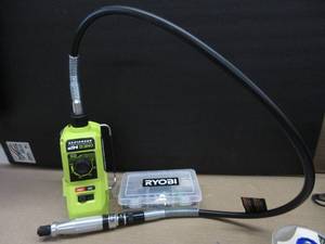 lot 206 image: RYOBI ONE HP 18V Brushless Cordless Rotary Tool (Tool Only) TESTED, WORKS, NEW