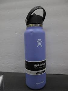 lot 218 image: Hydro Flask Wide Flex Straw Cap Lupine 40 Oz NEW, DENTED