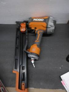 lot 226 image: RIGID 21° 3-12 in. Round-Head Framing Nailer (TOOL ONLY)  USED, OPEN BOX, NOT TESTED