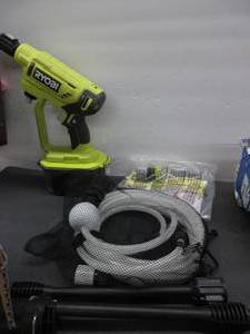 lot 230 image: RYOBI RY120350 ONE 18-Volt 320 PSI 0.8 GPM Cold Water Cordless Power Cleaner (Tool Only) USED, TESTED, WORKS
