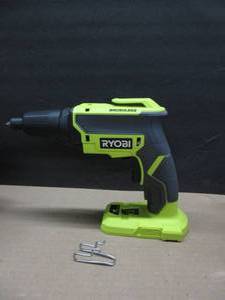 lot 240 image: Ryobi 18-Volt ONE Brushless Drywall Screw Gun (Tool Only) SLIGHTLY USED, TESTED, WORKS