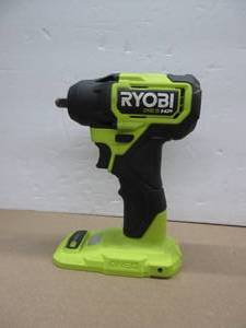 lot 252 image: RYOBI 18V ONE HP Brushless Cordless Compact 38 -inch Impact Wrench (Tool Only) USED, TESTED, WORKS