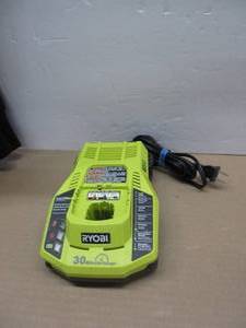 lot 257 image: Ryobi P117 One 18 Volt Dual Chemistry IntelliPort Lithium Ion and NiCad Battery Charger (Battery Not Included, Charger Only) SLIGHTLY USED, TESTED, WORKS