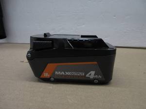 lot 264 image: RIDGID 18V 4.0 Ah MAX Output Lithium-Ion Battery NEW