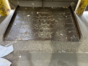 lot 29 image: Steel Dock Plate. 79 W x 60 D