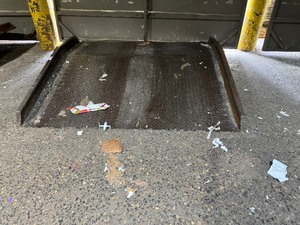 lot 30 image: Steel Dock Plate. 78 W x 72 D