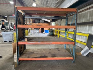 lot 2 image: Press Rack Two 48 x 8 Uprights and Eight 8 Crossbars