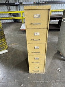 lot 7 image: All Steel Five Drawer File Cabinet