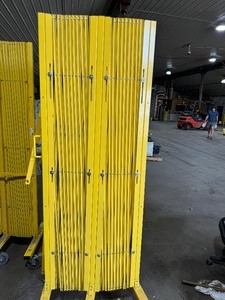 lot 52 image: Portable Yellow Expandable Fence