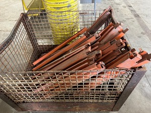lot 71 image: Cage with 39 Pallet Racking Spacers (Qty 45)
