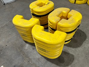 lot 76 image: Three Safety Guards for Building Support Pylons