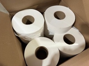 lot 81 image: Windsoft Jumbo Bath Tissue and Two Boxes of Facial Tissue