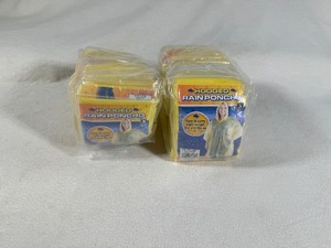 lot 140 image: New Hooded Rain Ponchos (Qty 24)