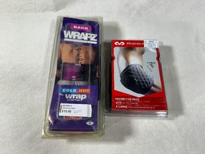 lot 130 image: McDavid Hex KneeElbow Pad XL & Back Wrapz ColdHot Wrap WGel Pack
