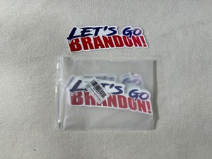 lot 119 image: Lets Go Brandon Window Decals (Qty 50)