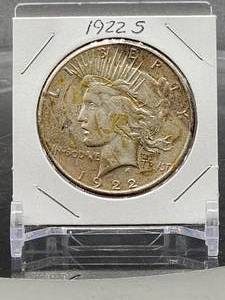 lot 85 image: 1922-S U.S. Mint Silver Peace Dollar