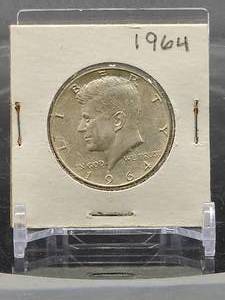 lot 70 image: 1964 U.S. Mint Silver Kennedy Half Dollar