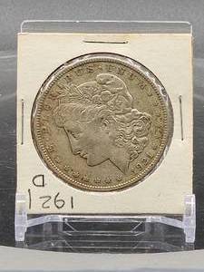 lot 38 image: 1921-D U.S. Mint Silver Morgan Dollar