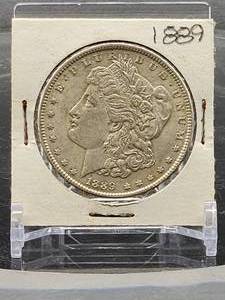 lot 15 image: 1889 U.S. Mint Silver Morgan Dollar