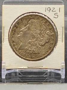 lot 108 image: 1921-S U.S. Mint Silver Morgan Dollar