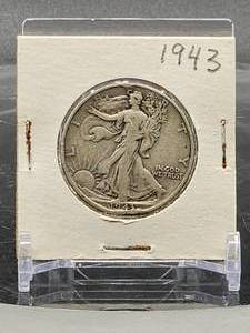 lot 39 image: 1943 U.S. Mint Silver Walking Liberty Half Dollar