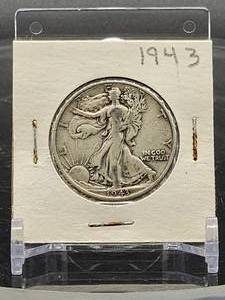 lot 18 image: 1943 U.S. Mint Silver Walking Liberty Half Dollar