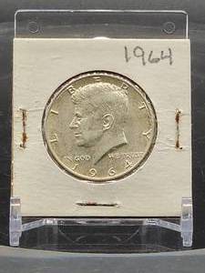 lot 36 image: 1964 U.S. Mint Silver Kennedy Half Dollar