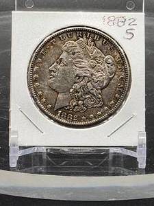 lot 61 image: 1882-S U.S. Mint Silver Morgan Dollar