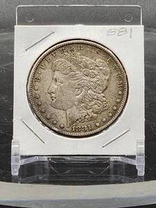 lot 101 image: 1881 U.S. Mint Silver Morgan Dollar