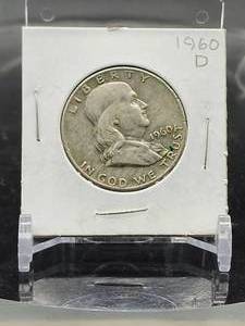 lot 26 image: 1960-D U.S. Mint Silver Franklin Half Dollar