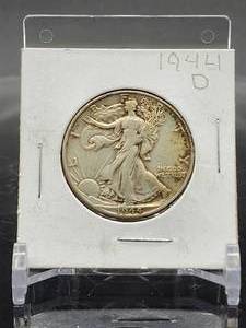 lot 81 image: 1944-D U.S. Mint Silver Walking Liberty Half Dollar