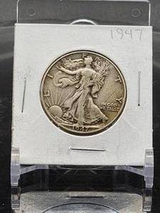 lot 97 image: 1942 U.S. Mint Silver Walking Liberty Half Dollar