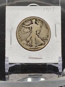 lot 7 image: 1917 U.S. Mint Silver Walking Liberty Half Dollar