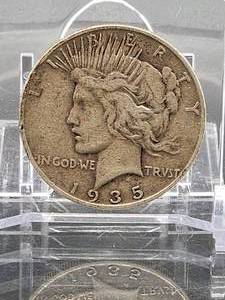lot 2 image: 1935-S U.S. Mint Silver Peace Dollar