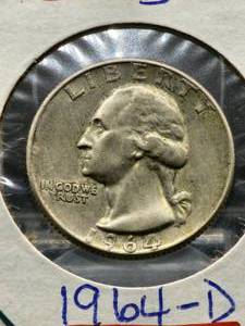lot 45 image: (4) Assorted U.S. Mint Silver Washington Quarters