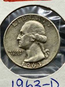 lot 31 image: (4) Assorted U.S. Mint Silver Washington Quarters