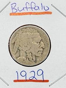 lot 48 image: (9) Assorted U.S. Mint Buffalo Nickels
