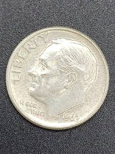 lot 46 image: (9) Assorted U.S. Mint Silver Roosevelt Dimes