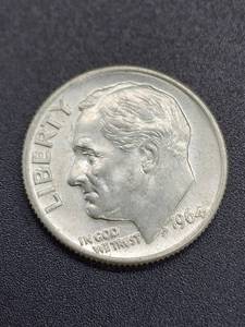 lot 84 image: (9) Assorted U.S. Mint Silver Roosevelt Dimes