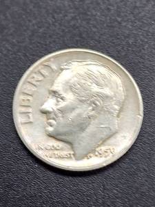lot 96 image: (9) Assorted U.S. Mint Silver Roosevelt Dimes
