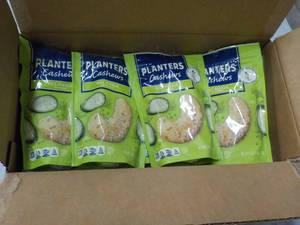 8 x 5 oz bags Planters Cashews Dill Pickle Flavored