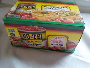 6 pack RO-TEL Original Diced Tomatoes and Green Chilies past best date