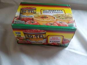 6 pack RO-TEL Original Diced Tomatoes and Green Chilies past best date